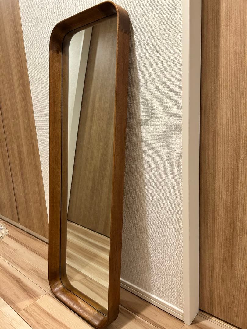 kurveレクタングルミラー ブラウン