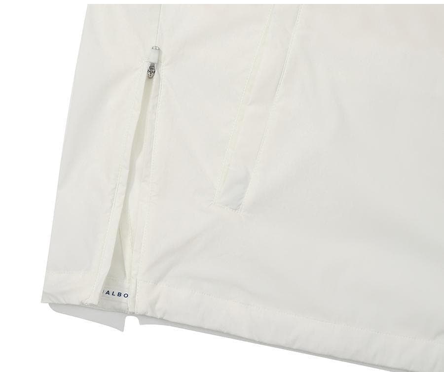 白L マルボンゴルフ ジャケット 半袖 シャツ malbon golf メンズ