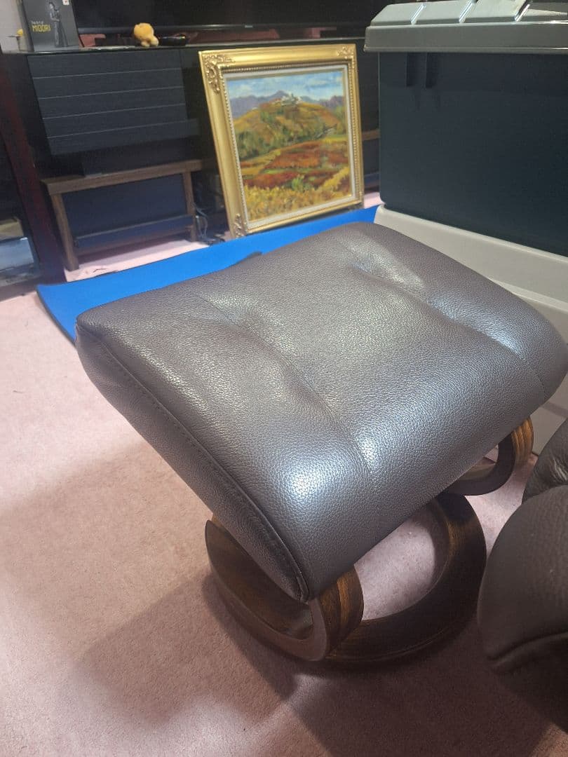 【引き取り専用】ヒモラ レザー リクライニングソファチェア