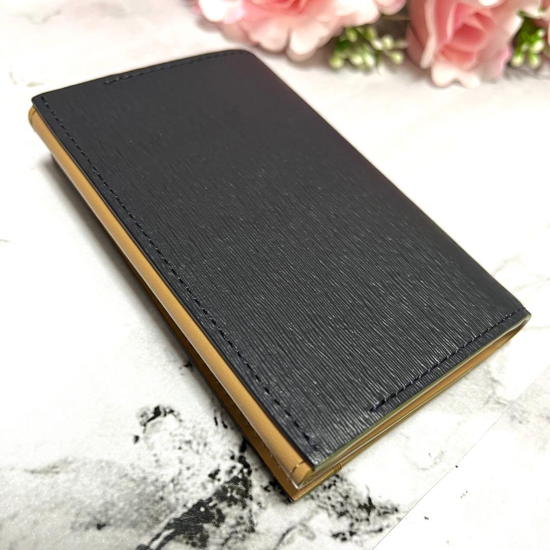 【未使用品】ポールスミス 名刺入れ カードケース レザー ネイビー