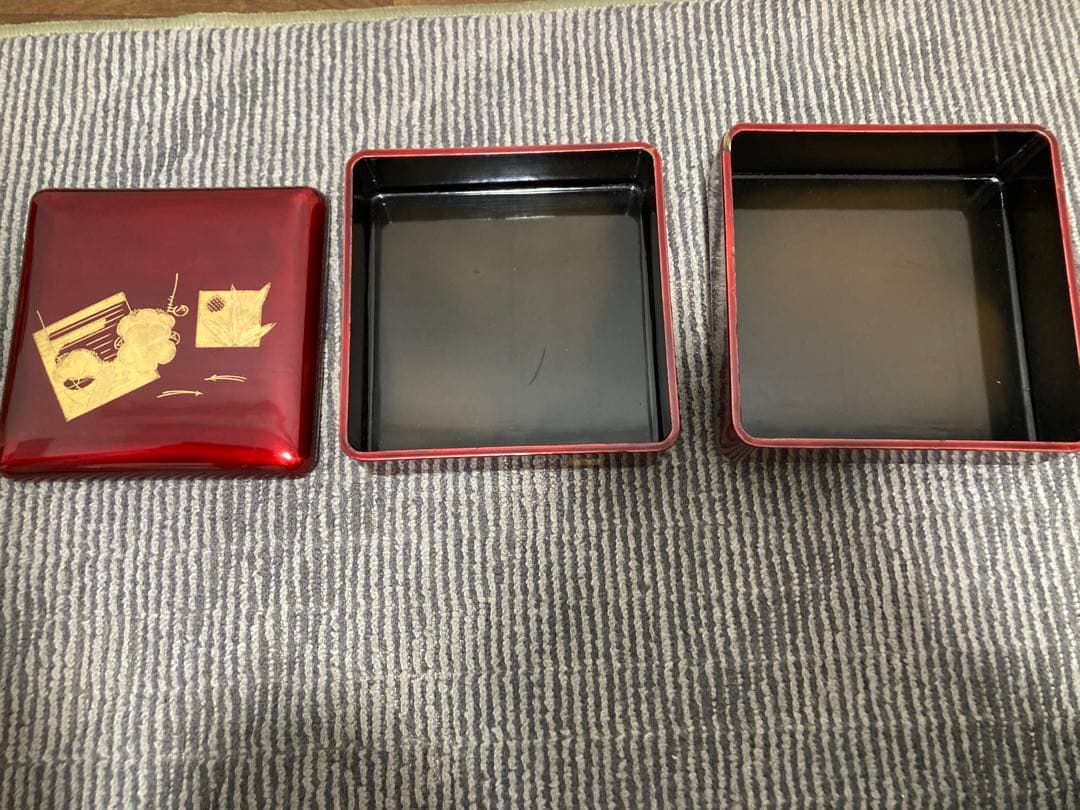 崎陽軒　重箱　漆塗り