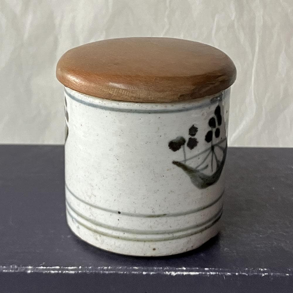 w165 古伊万里 染付 茶器 茶入 替茶器 棗 猪口 茶道具