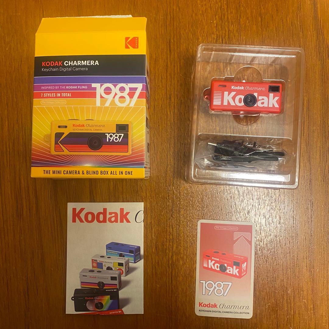未使用品 レッド Kodak Charmera チャメラ キーホルダーデジカメ