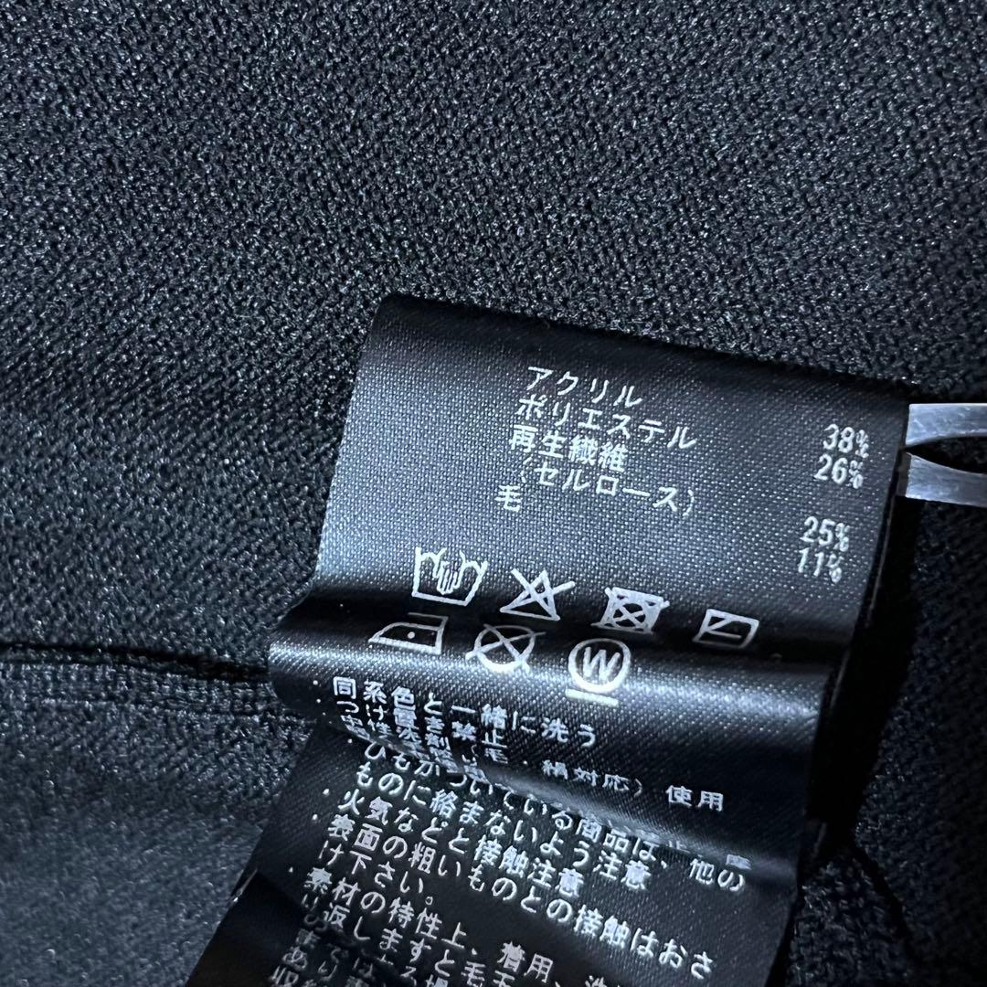 極美品　定価2.5万　DESCENTE GOLFフルジップジャカードセーターＬ黒