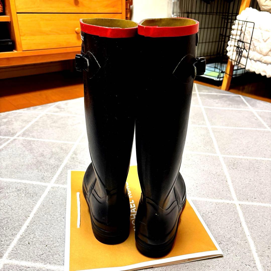 極美品AIGLE 長靴 ネイビー　40サイズ　お値下げしました