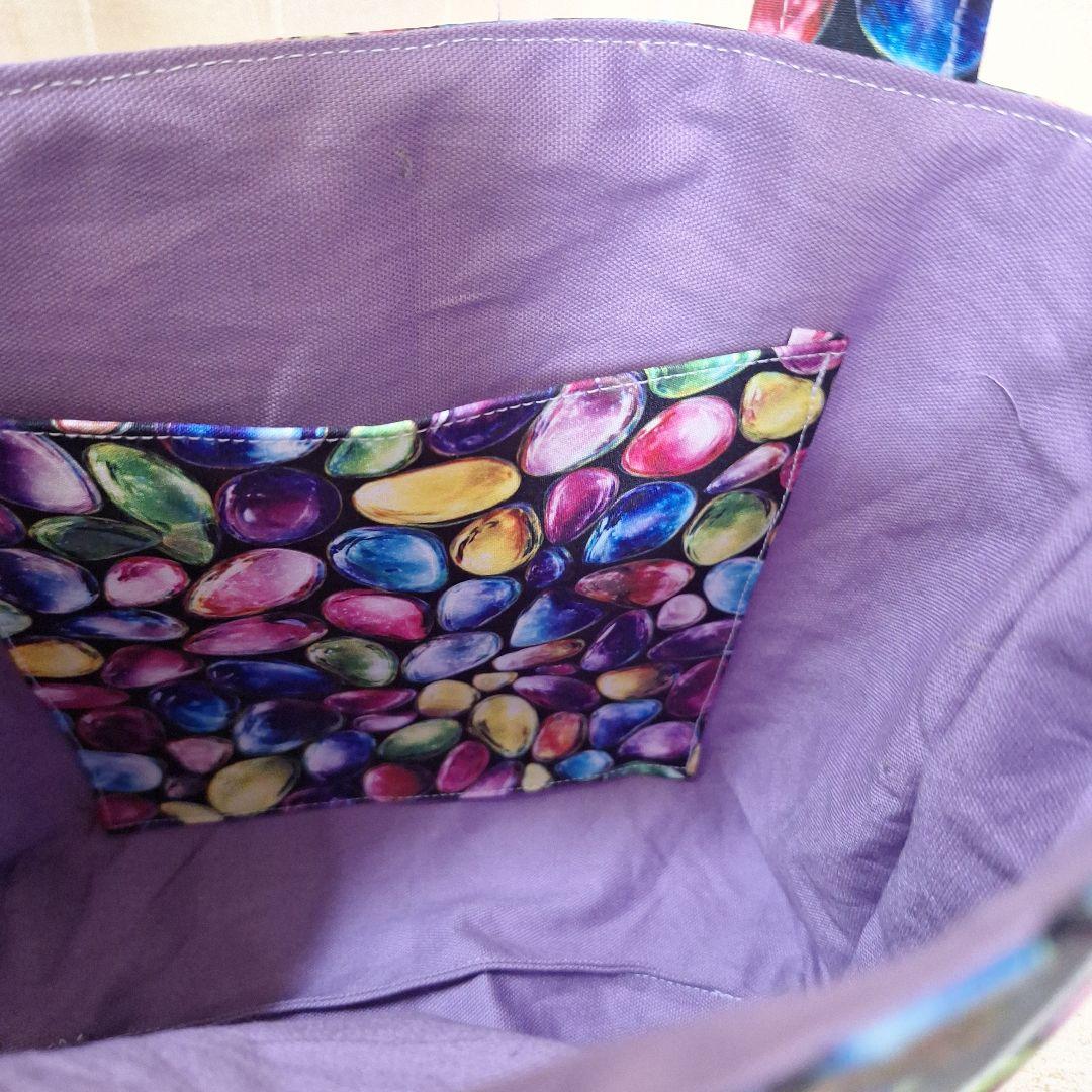 激レアパネル生地　ハンドメイド　片面パネルミニバック