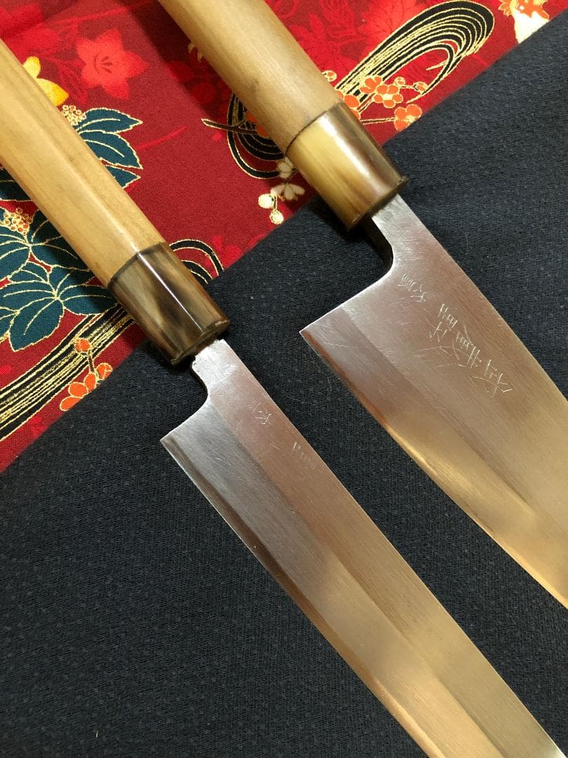 【研ぎ済み】日本橋木屋・武蔵野　本水牛口　出刃包丁　柳刃包丁　刺身包丁　和包丁
