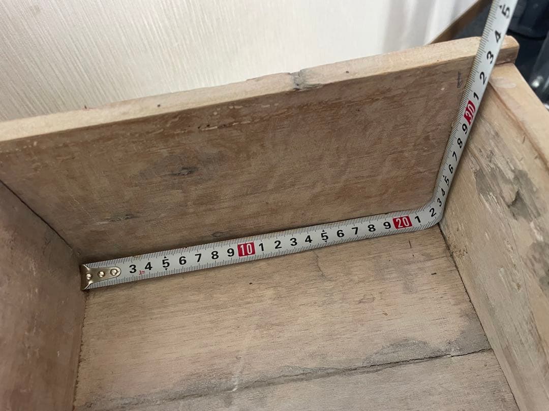 小振りなアンティーク机　デスク　古材　ビンテージ　ホワイト　ファニチャー