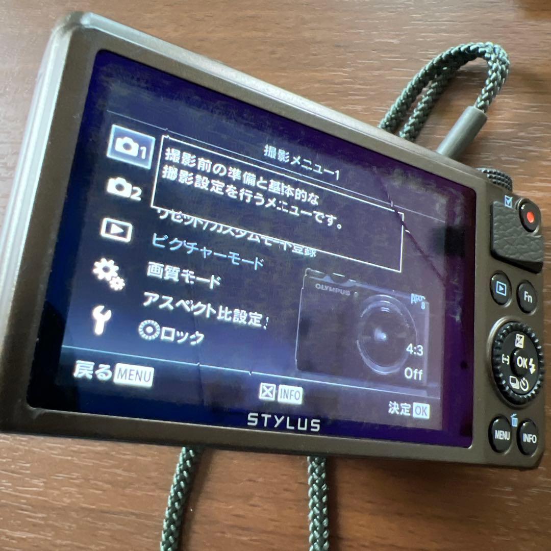【説明書付き】OLYMPUS STYLUS XZ-10 画面割れ有り