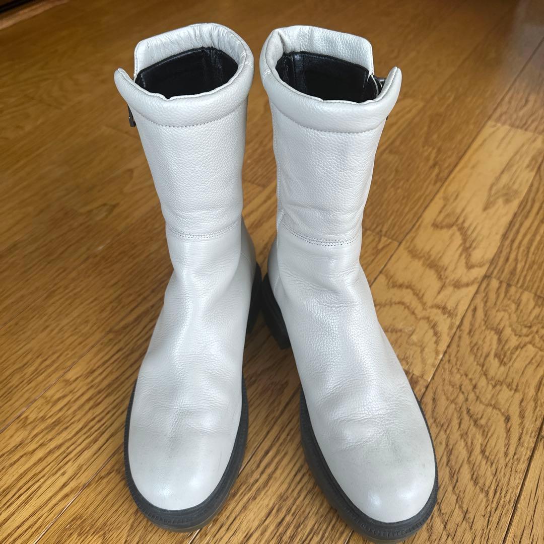 BARCLAY レザー ジッパーブーツ