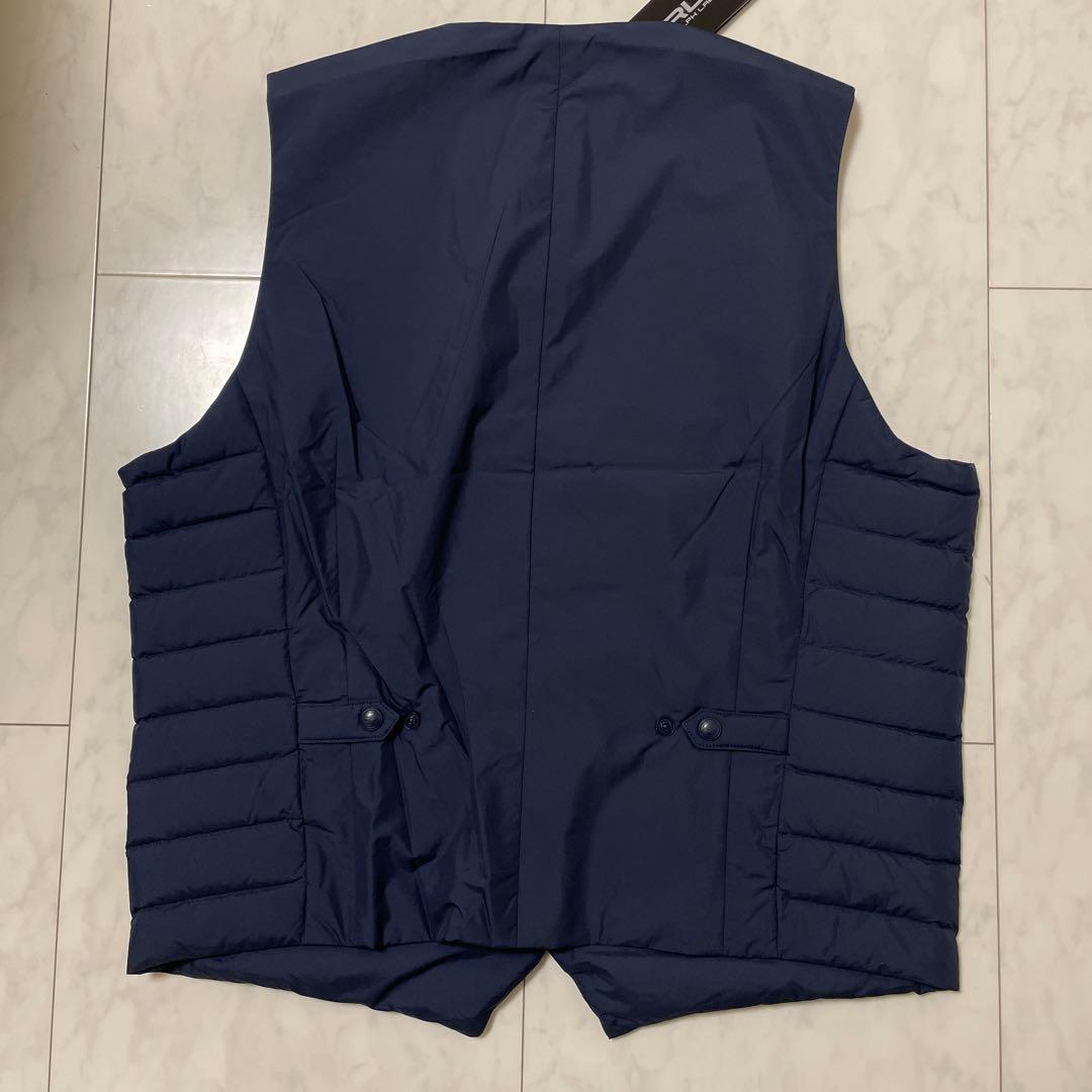 【新品未使用】RLX アールエルエックス ダウンベスト ネイビー L