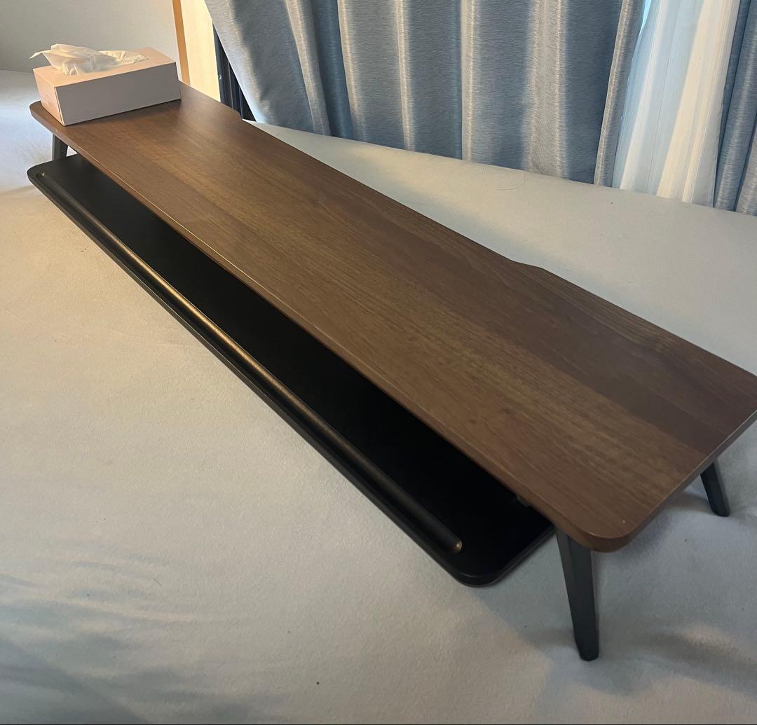 【定価13000円】木目調ワイドモニタースタンド／モニター台/デスクシェルフ