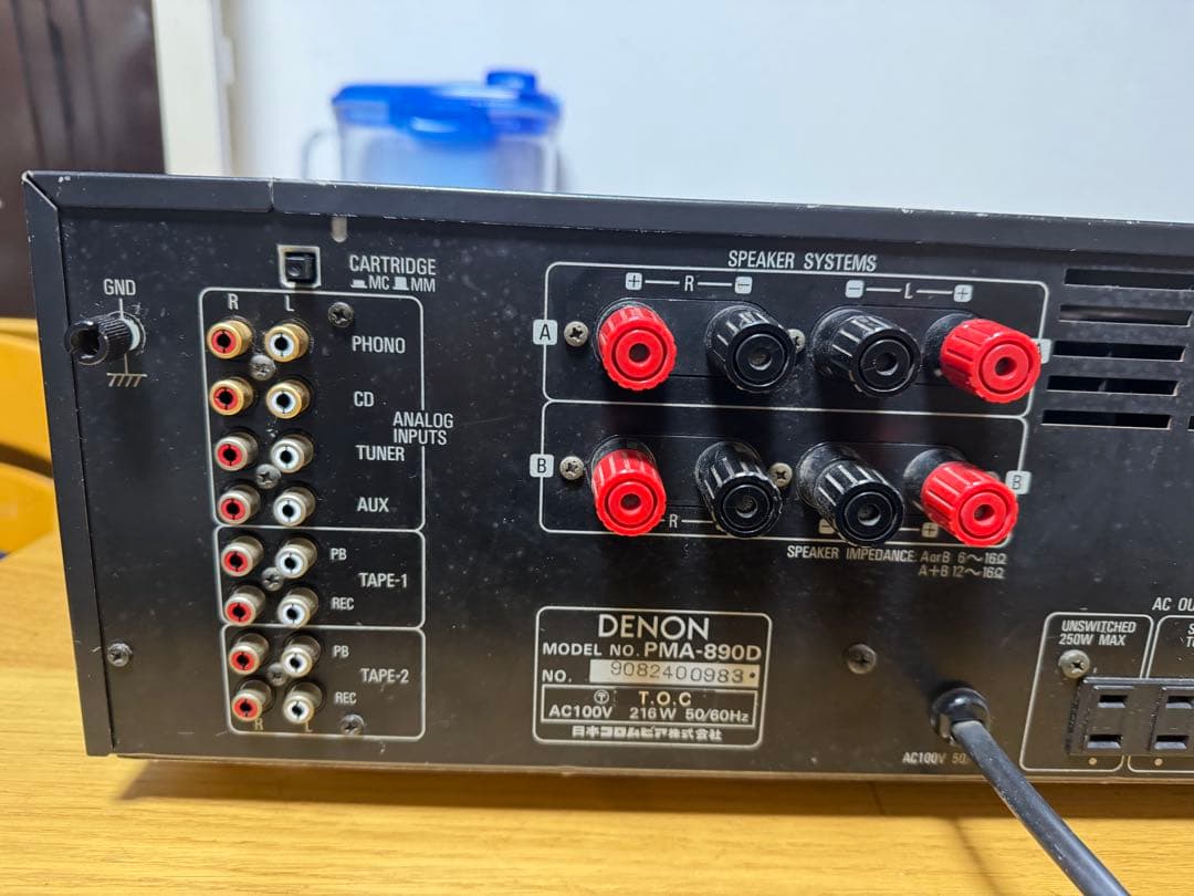 DENON 890D アンプ、動作確認済み、良い品。