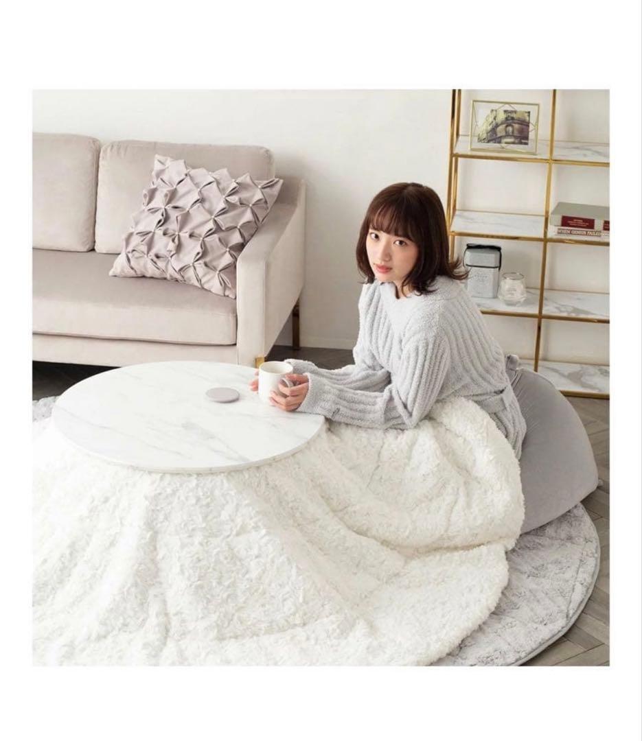 Francfranc こたつ敷布団 こたつ布団カバー ホワイト【2点セット】