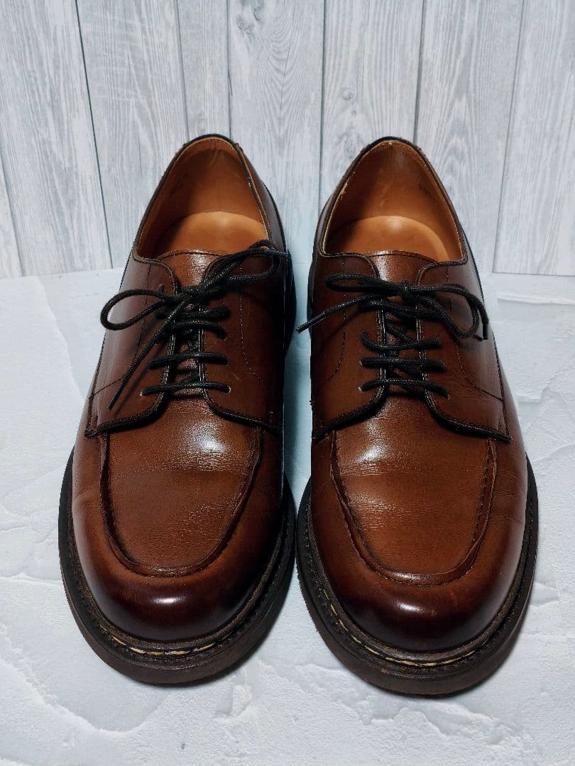 Berwick1707 Uチップ ブラウン カジュアル 革靴 モカシン