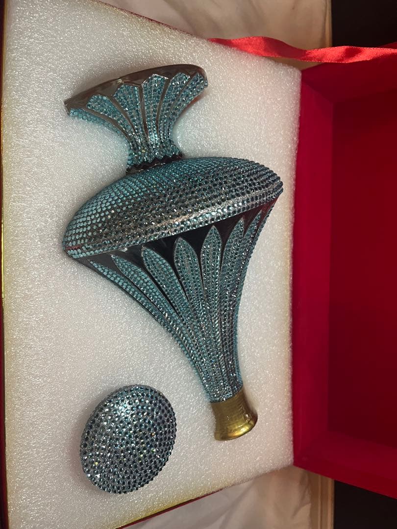 クリスタルデキャンタ　トラディション　スタイル　ブランデー　ブルー