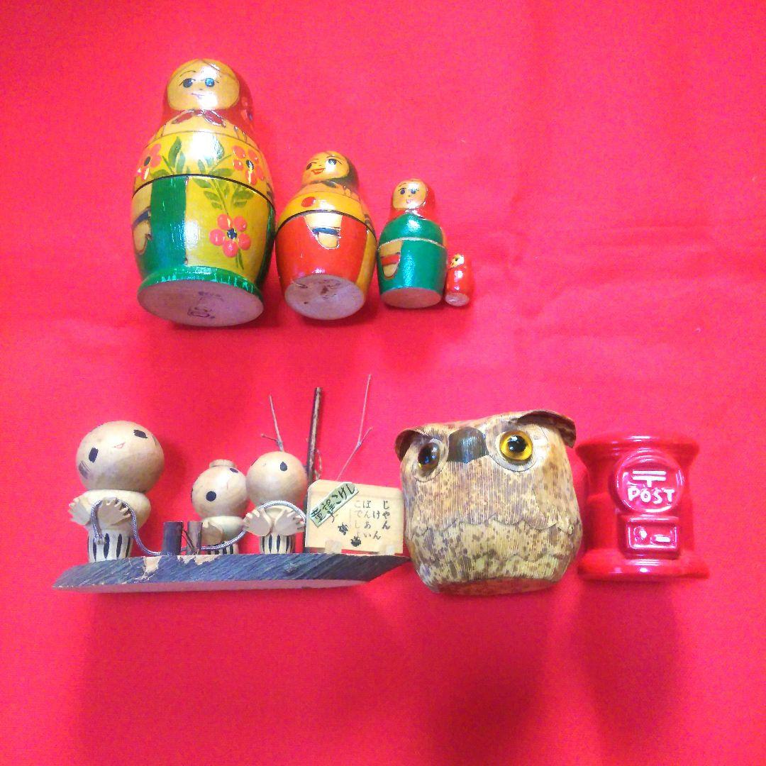 アンティーク雑貨　置物　ヴィンテージ　骨董品　土産物　工芸品　民芸品