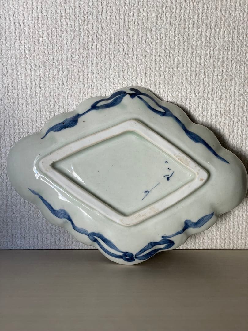 未使用 松浦 ナオコ さん 猫の菱形皿 2枚セット