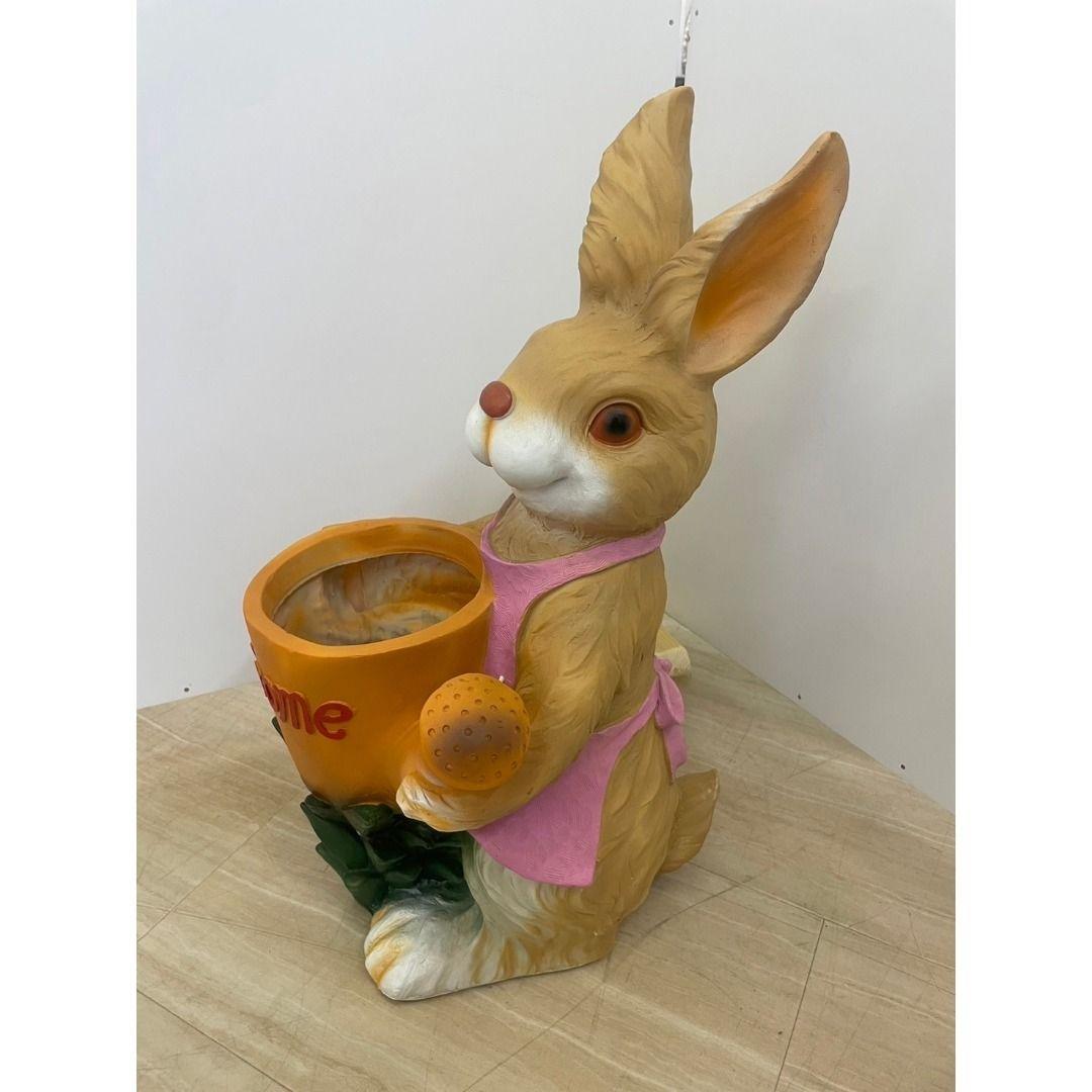 ガーデンオブジェ　ウサギ　プランター　傘立て　ヨーロピアン　園芸　置物　うさぎ