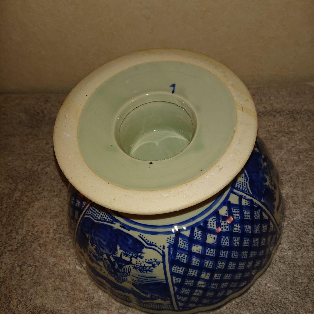 古伊万里、染付、蛸唐草文、器盃洗