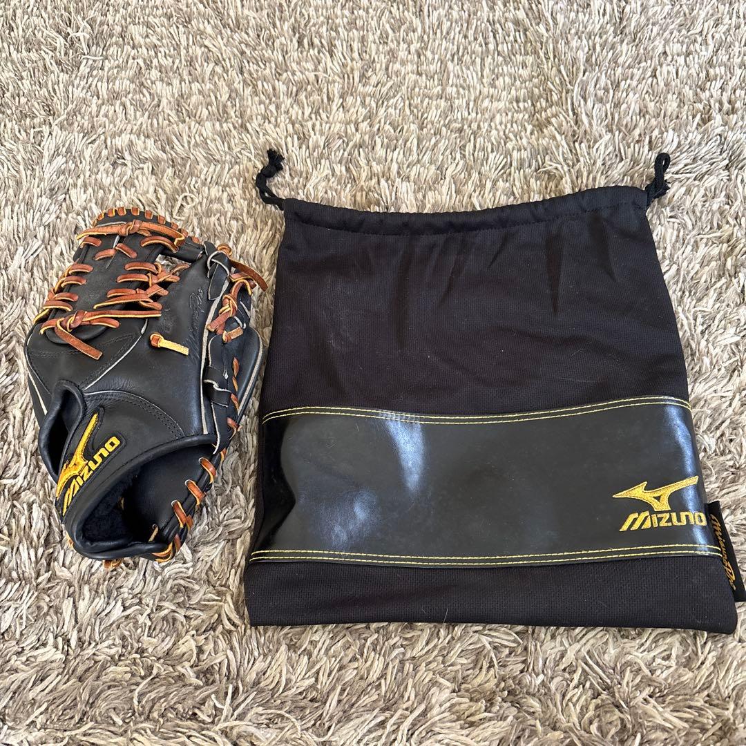 Mizuno 硬式グローブ 黒/茶