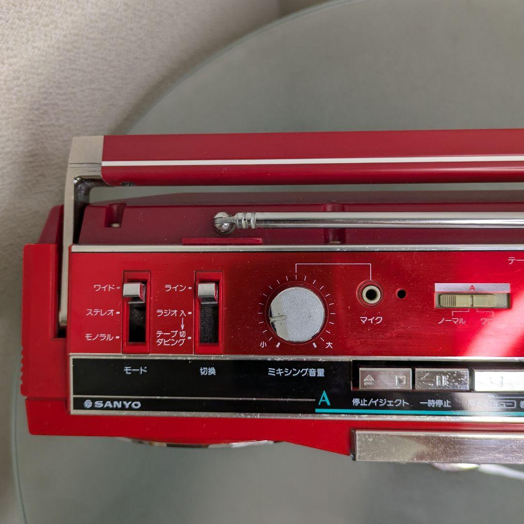 【動作品】SANYO サンヨーWカセットデッキMR-WU4　昭和レトロビンテージ