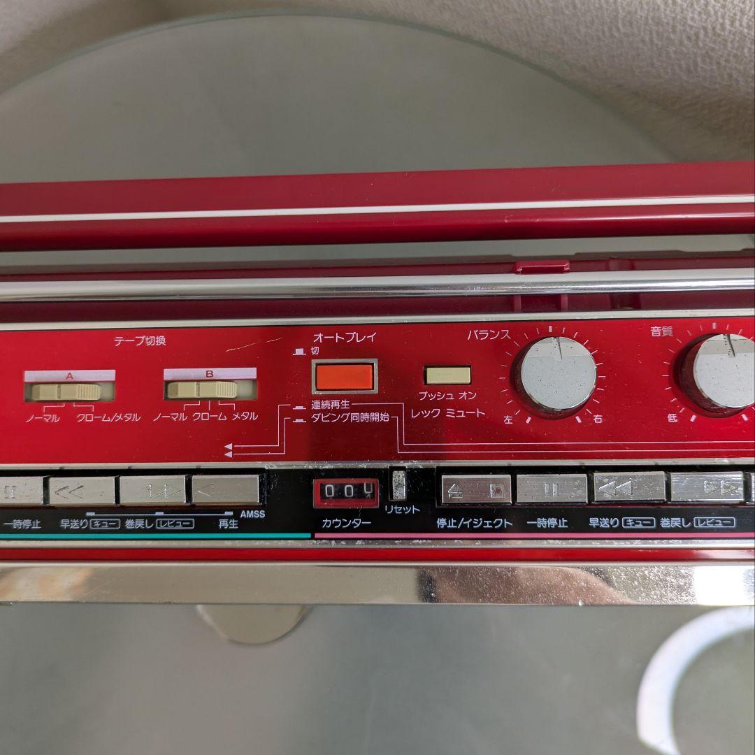 【動作品】SANYO サンヨーWカセットデッキMR-WU4　昭和レトロビンテージ