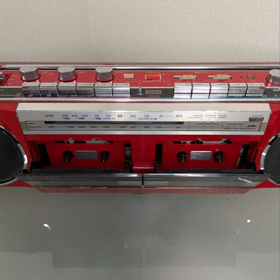 【動作品】SANYO サンヨーWカセットデッキMR-WU4　昭和レトロビンテージ