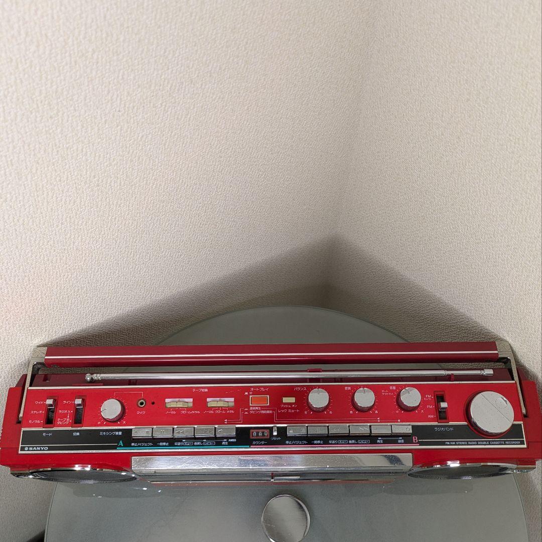 【動作品】SANYO サンヨーWカセットデッキMR-WU4　昭和レトロビンテージ