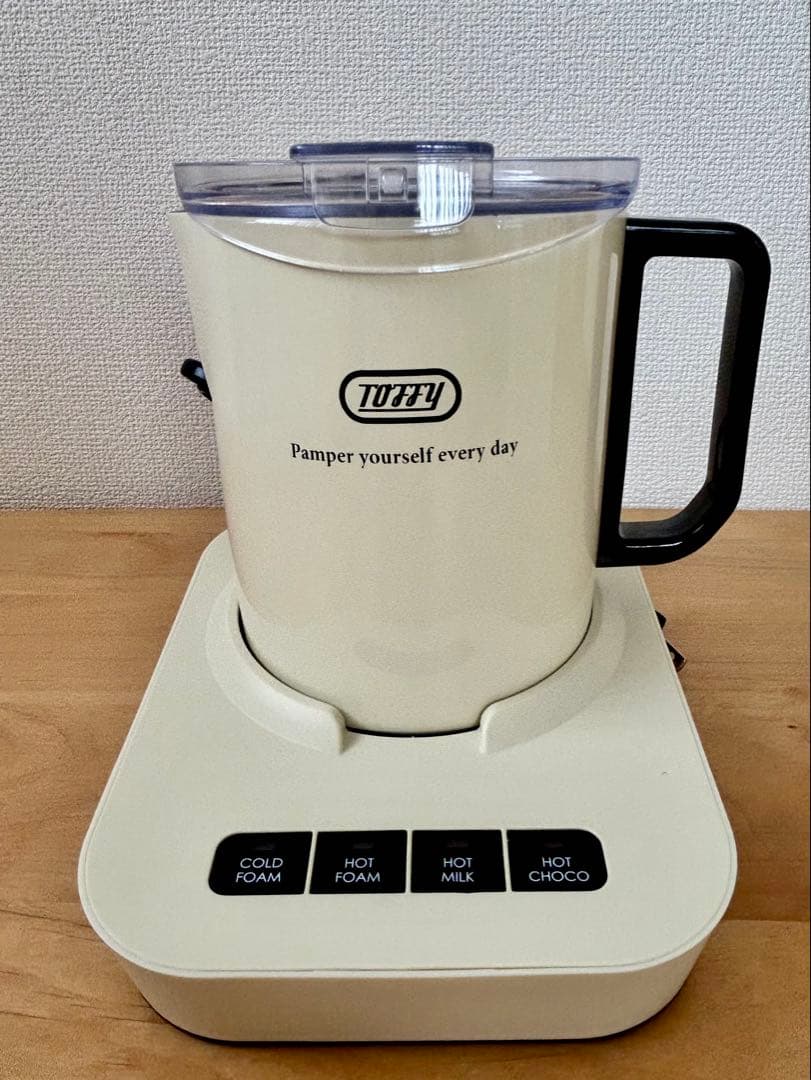 ☆美品☆Toffy トフィー ミルクフォーマーマグ K-MF1 ミルキーホワイト