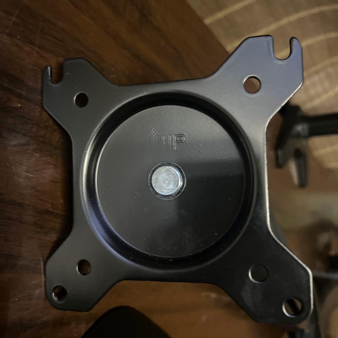 【美品】SHOPPINGALL モニターアーム 2画面用 ノートPCアーム