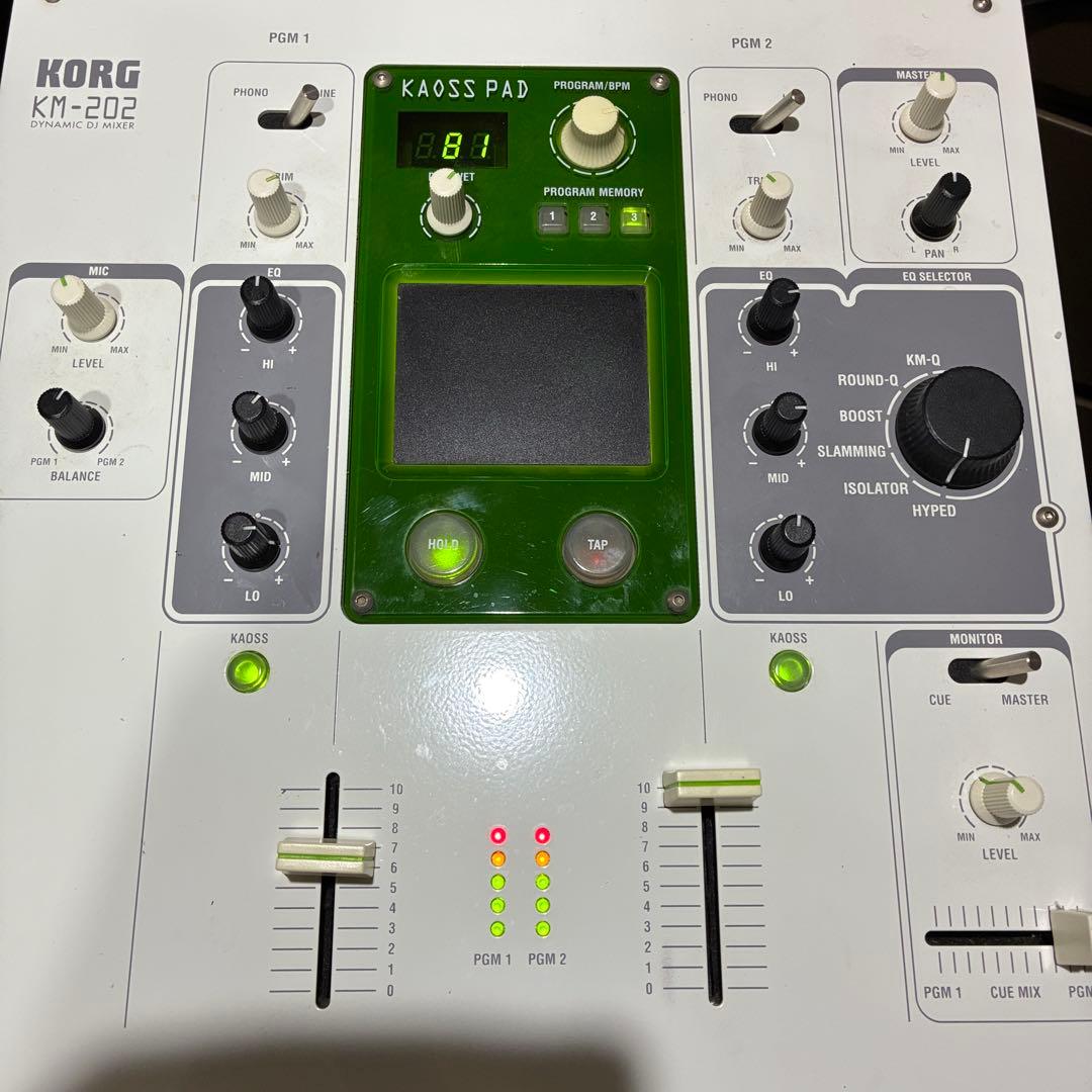 希少動作品！　KORG KM２０２　DJミキサー　KAOSS PAD