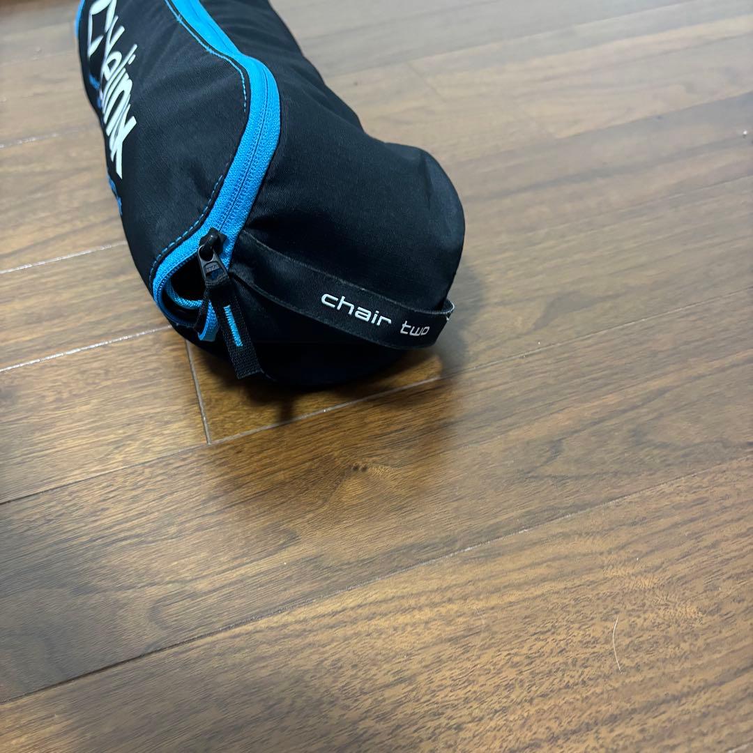 美品　ヘリノックス チェアツー ブラック　ブルー