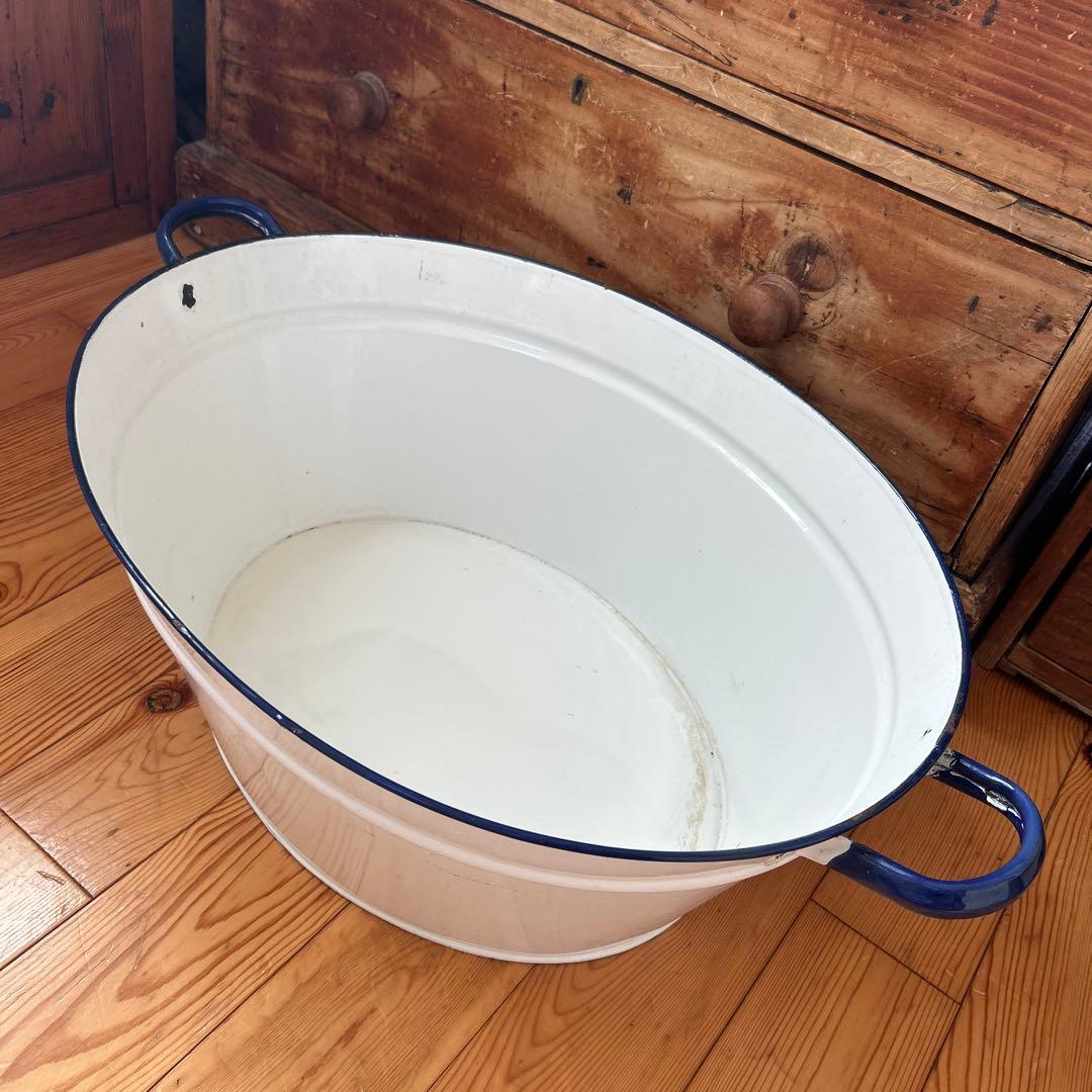 アンティーク　オーバルウォッシュタブ