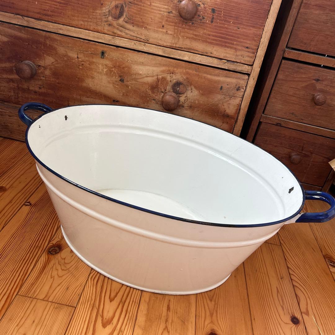 アンティーク　オーバルウォッシュタブ