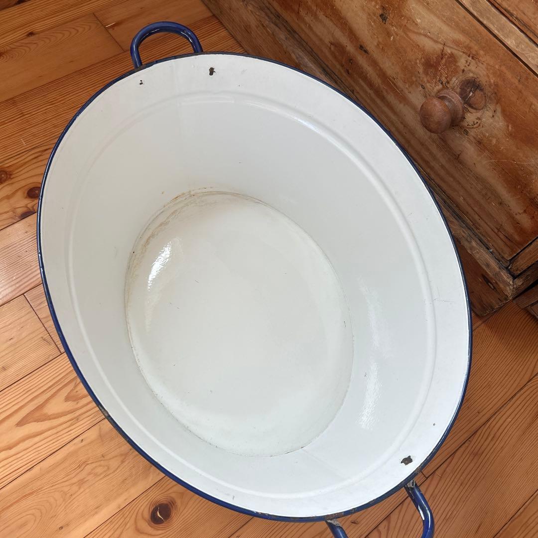 アンティーク　オーバルウォッシュタブ