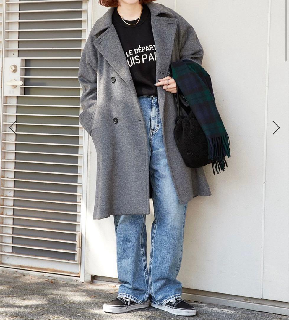 ベーセーストック Wビーバーテントライントレンチコート　グレー　アウター