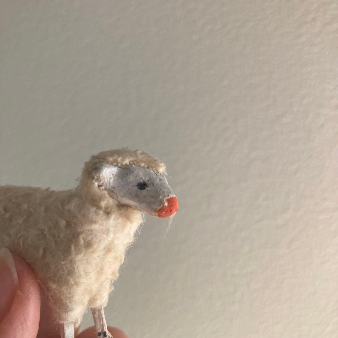 【希少】ドイツアンティーク　儚げな羊さん　A