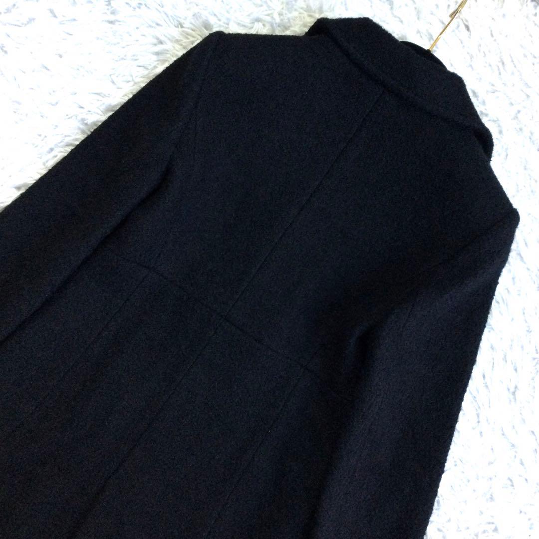 BALENCIAGA★バレンシアガ ブークレ ダブルロングコート 黒 38