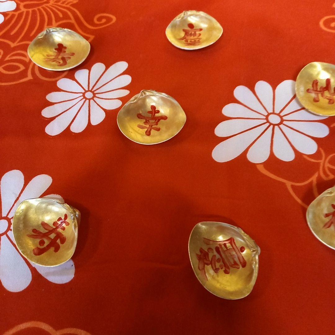 くろちく古布縮緬押絵　金屏風\"桜月夜\"