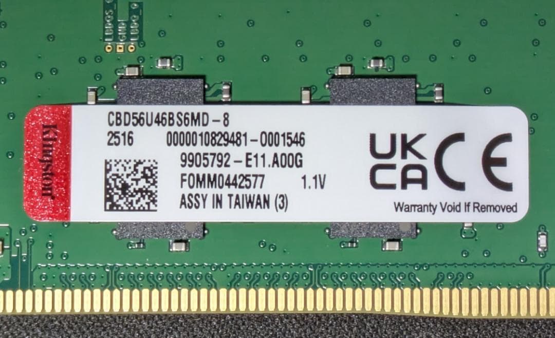 Kingston DDR5 16GB（8GB×2枚）