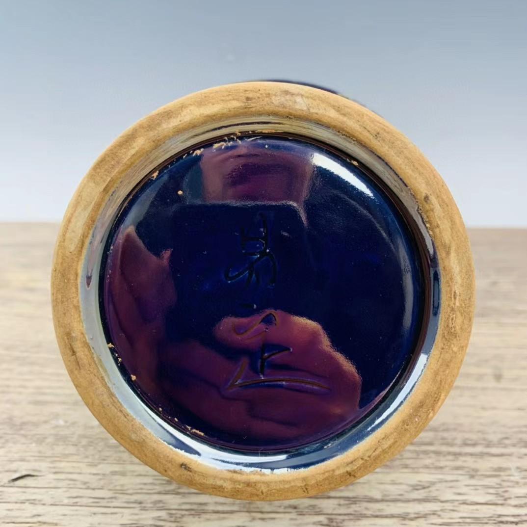 中国古美術・旧蔵の磁器・定瓷七彩飛天紋花口瓶・置物・書道具・茶道具・文房具・賞物