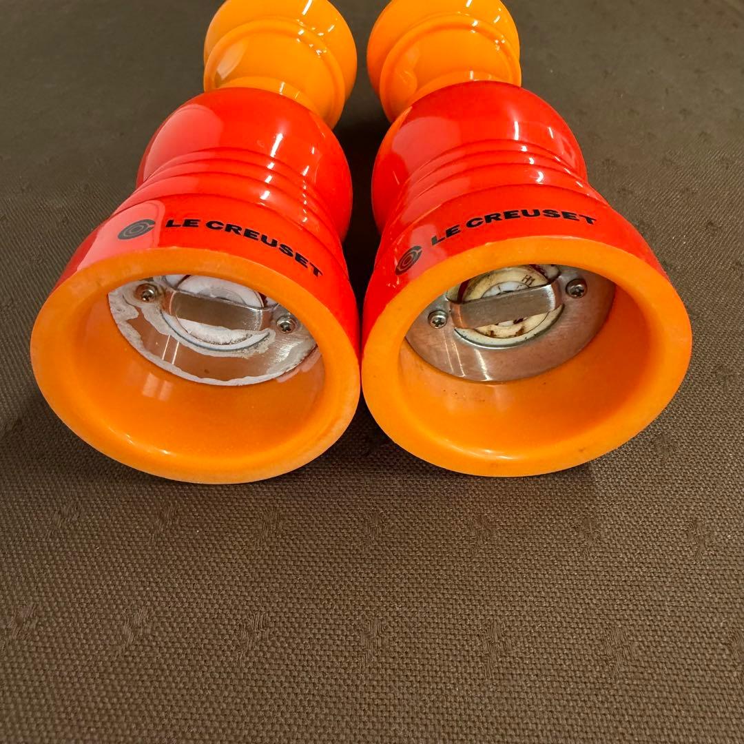 ルクルーゼ　ペッパーミル　オレンジ　2本セット