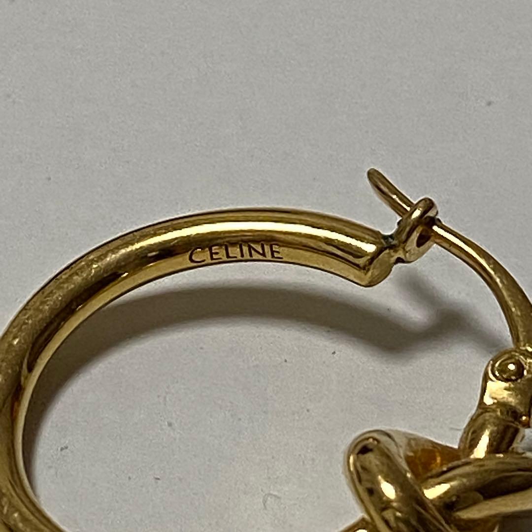 CELINE ゴールド フープピアス SC40292