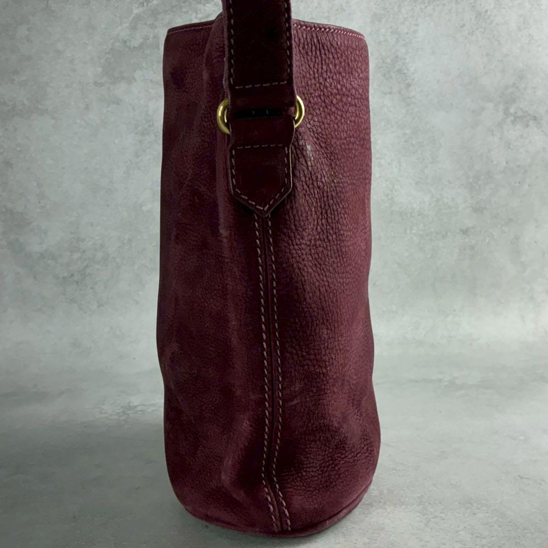 ✨稀少カラー✨美品✨オールドコーチ　バケットバッグ　肩かけ　ヌバックレザー