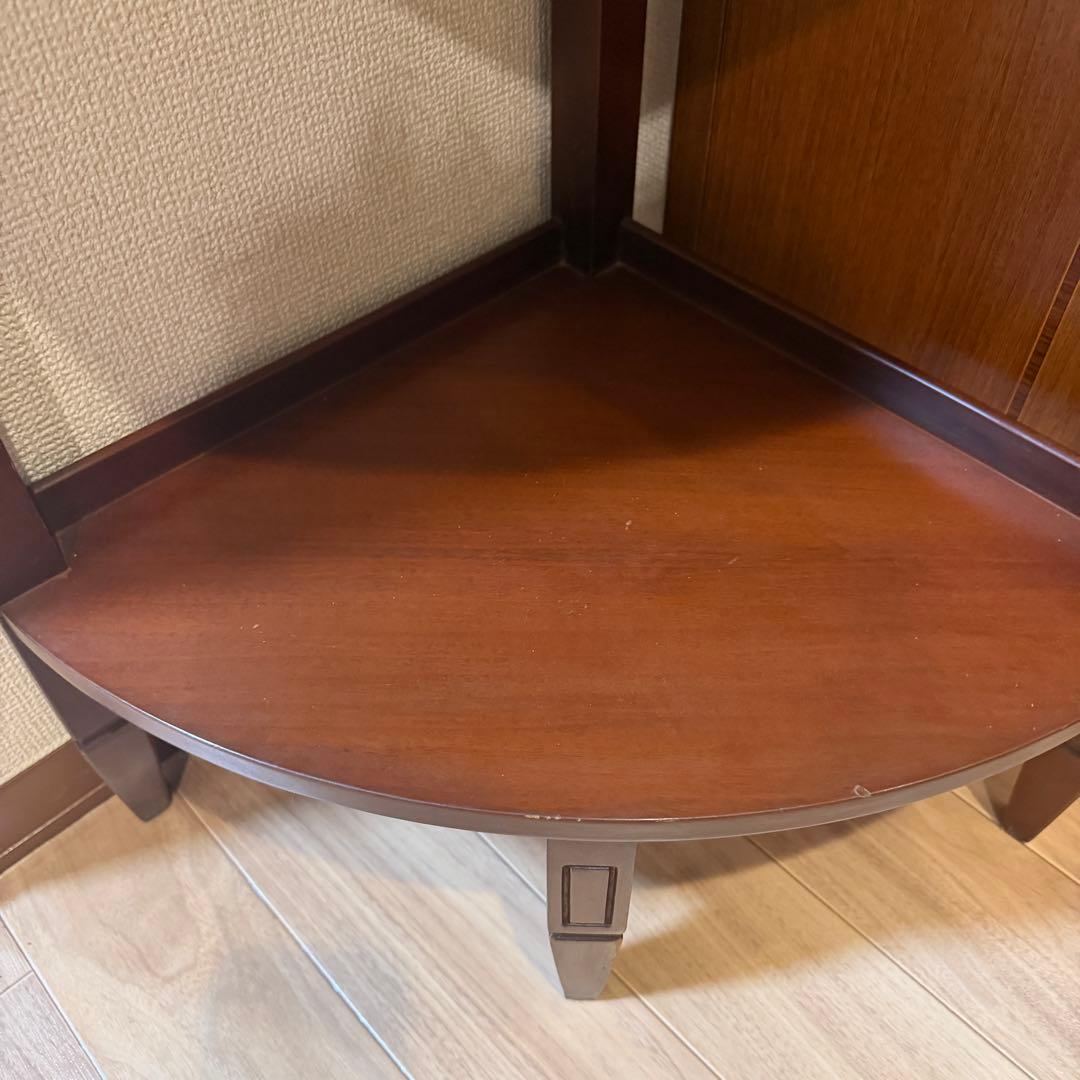 東海家具 コーナーテーブル　サイドテーブル　コーナー用　コンソール　天然木