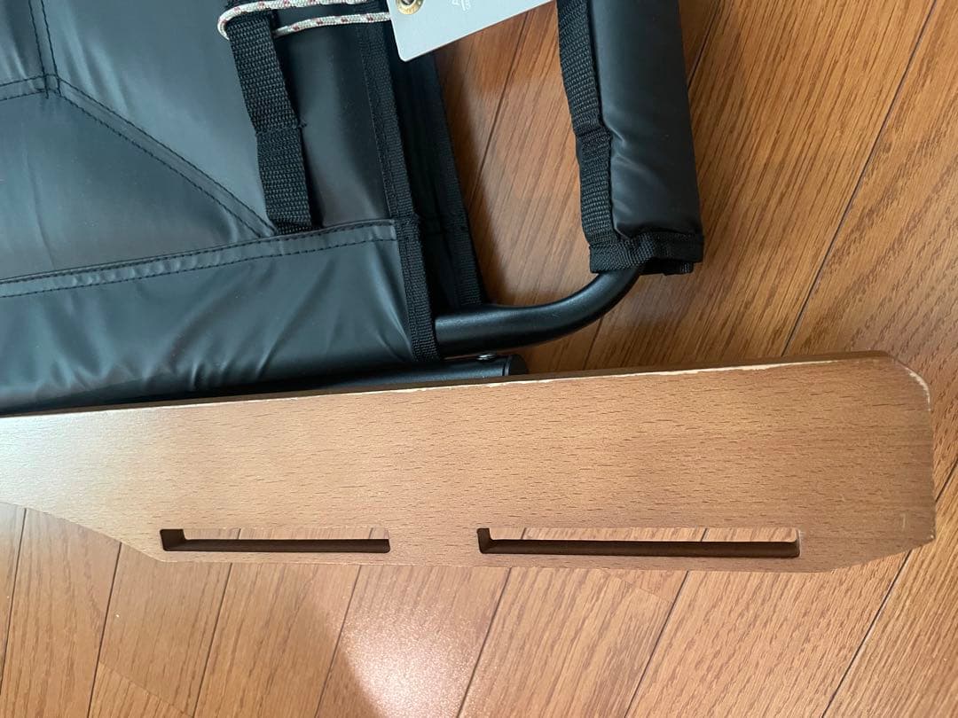 アッソブ ローバーチェア 折りたたみアウトドアチェア 黒