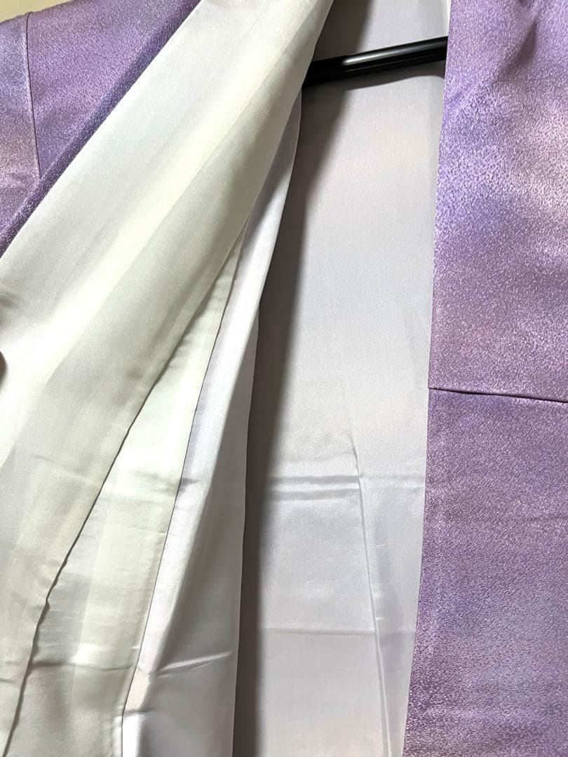 桐屋 翠山工房 藤色 丹後ちりめん 辻が花 訪問着 正絹 状態良好