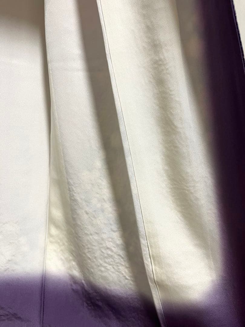 桐屋 翠山工房 藤色 丹後ちりめん 辻が花 訪問着 正絹 状態良好