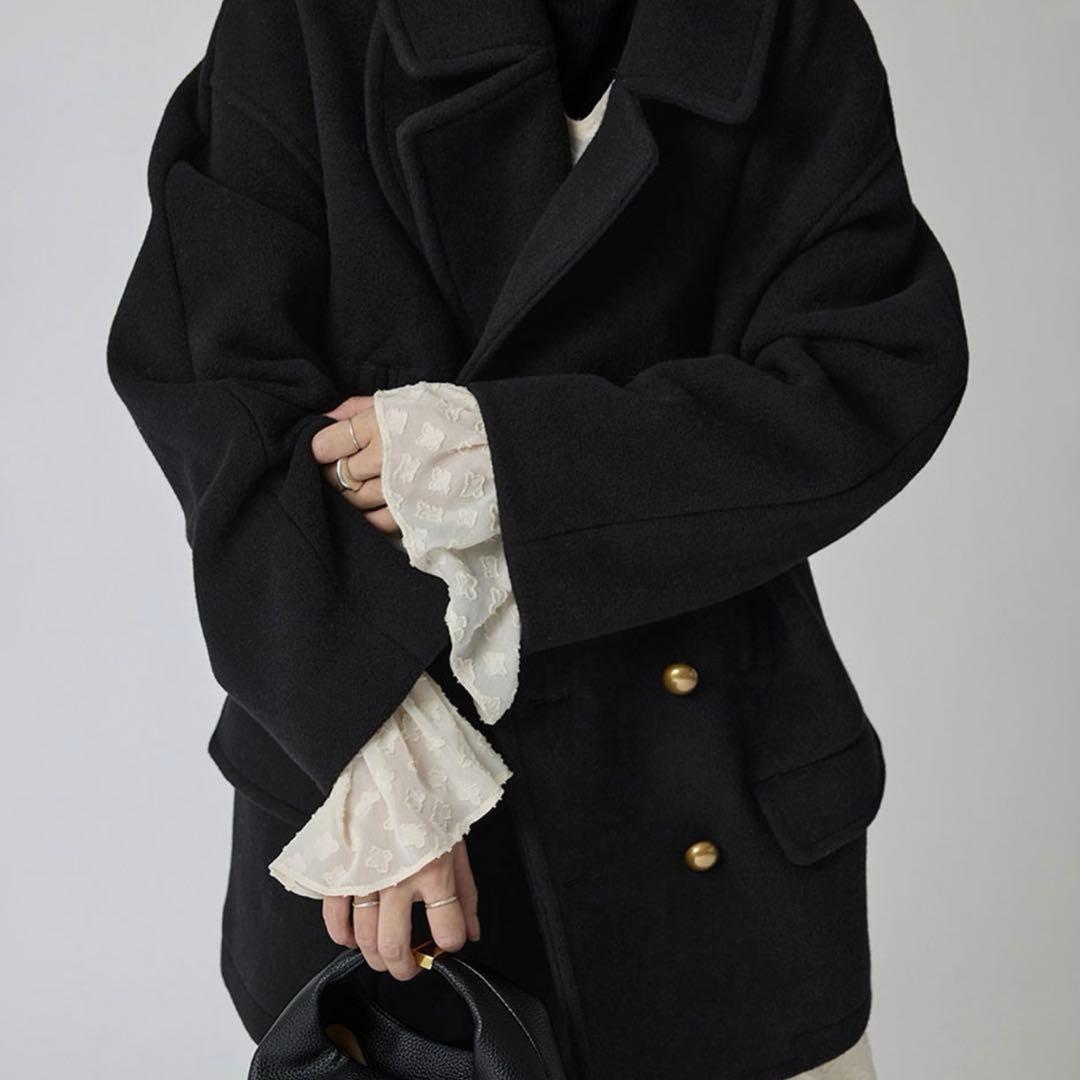 SLOBE IENA スローブイエナ ピーコート コート アウター ブラック 黒